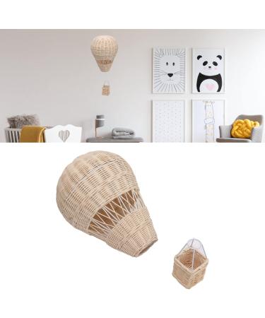 Handcrafted Woven Hot Air Balloon Wall Decor | Rattan Hanging Decor for Kids' Rooms Weddings Parties & More - Ideal Photo Prop & Romantic Decor - Buy Online on GoSupps.com