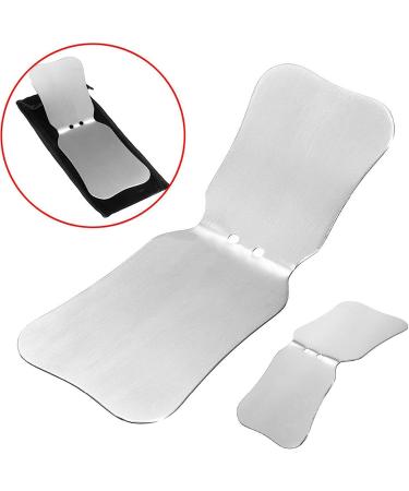 Spuzzo Stainless Steel Photo Mirror - Curved Foldable Intraoral Reflector for Orthodontics & Tooth Lighting | International Shipping - Buy Online on GoSupps.com