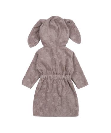 Msli by Green Cotton Baby Girl Bathrobe Bunny 86 Rose Wood