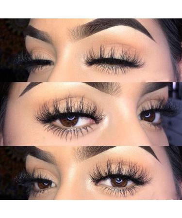 7 Pairs 8D False Eyelashes 25mm Long Handmade Faux Mink Lashes Natural Wispy Cross Fluffy Eyelashes Extension Dramatic Woman' Fashion Beauty Makeup - Buy Online on GoSupps.com