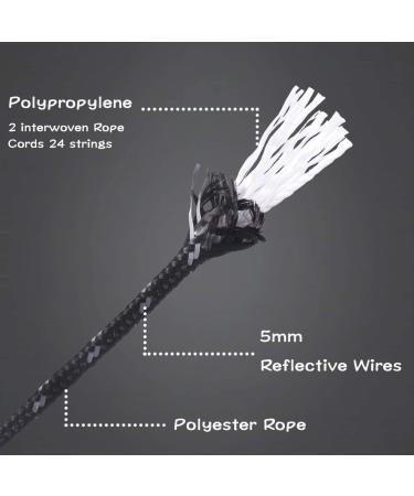 Hikeman 4mm Outdoor Guy Lines Tent Cords with Aluminum Adjuster - Fluorescent Green | Lightweight Rope for Camping, Hiking, Backpacking - Buy Online on GoSupps.com