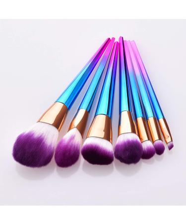 7PCS Eyeshadow & Eyebrow Makeup Brush Set - Wet & Wild Multicolor Cosmetic Tools for Flawless Foundation - Buy Online on GoSupps.com