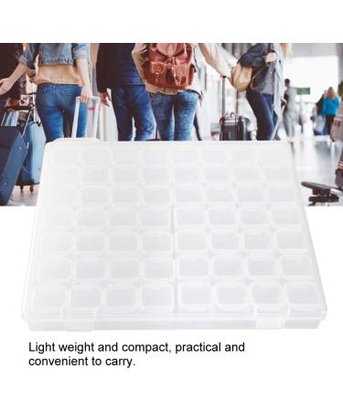 ANKROYU 56 Slots Empty Clear Plastic Organizer Box Nail Decoration Sequence Organize Box Nail Art Decoration Storage Container Tool for Nail Rhinestone Crystal Earrings - Buy Online on GoSupps.com