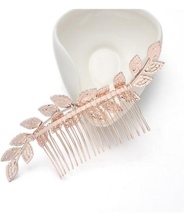 Bridal Hairpiece - Bridal Hair Accessories - Bridal Hair Clip Wedding Hair Comb Leaves Hair Piece Head Pieces Gold - Buy Online on GoSupps.com