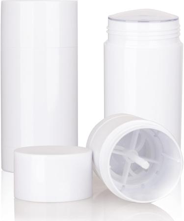 COSIDEA 6pcs White Round empty 75g / 2.5OZ deodorant containers Bottom Filling large twist up tubes for hair wax chapstick bottle 75g/2.5oz White - Buy Online on GoSupps.com