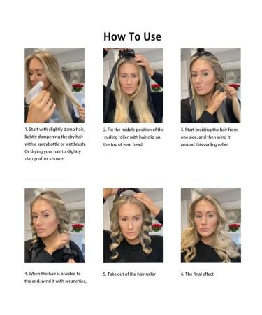 Heatless Curling Rod Headband - No Heat Silk Ribbon Hair Rollers for Soft Waves & Curls | Overnight DIY Styling Tool - Buy Online on GoSupps.com