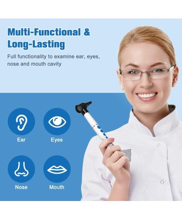 Healifty Otoscope with Light - Portable Diagnostic Ear Care Device for Children Adults & Pets | Includes 4 Covers | No Battery Required - Buy Online on GoSupps.com