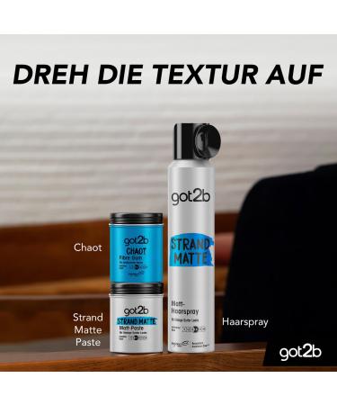 GOT2B Beach Matte Paste 100ml - Surfing Style Styling Paste for Textured Looks | Medium Hold | 6 Pack - Buy Online on GoSupps.com