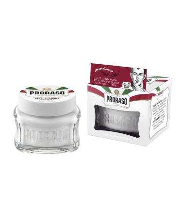 Proraso Pre-Shave Conditioning Cream for Men, Sensitive Skin Formula with Oatmeal and Green Tea, 3.6 Ounce (Pack of 1)