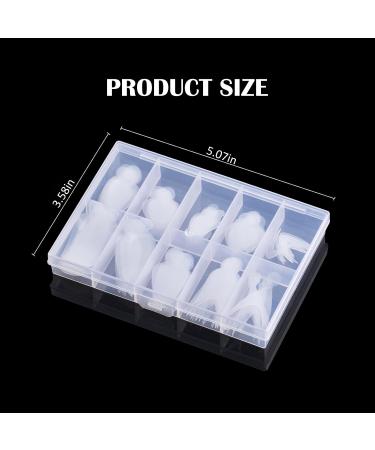 U-Shinein French Nail Form Sticker Nail Extension Stencil Recyclable Nail Stencils Soft Nail Extension Stencil Durable Extension Stencils for French Manicure French Nail Sticker 10 Types - Buy Online on GoSupps.com