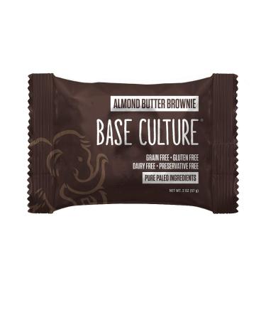 Base Culture Almond Butter Brownies | 100% Paleo Certified, All Natural, Gluten Free, Grain Free, Non GMO, Dairy Free, Soy Free | 2.2oz, 10 Count 2 Ounce (Pack of 10)