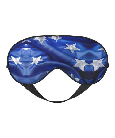 SSIMOO Blue Honduras Flag Sleep Mask-Adjustable Breathable Fashionable Eye Mask for A Comfortable Sleep Experience Black