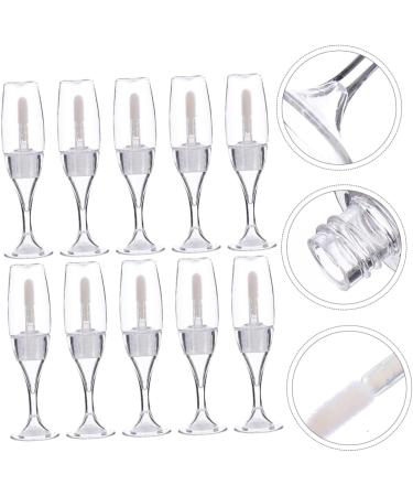  Ipetboom Ipetboom 10-Pack Refillable Mini Wine Glass Shaped Lip Gloss Bottles Sealed for Travel - Buy Online on GoSupps.com
