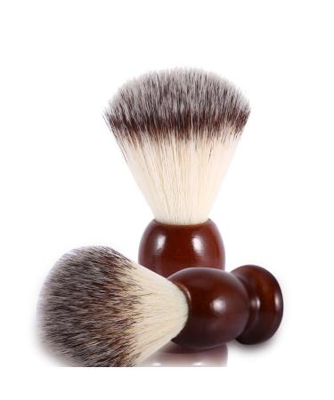 Silberspitz Professional Beard Shaving Brush | 11x4x4 | Wooden Handle & Nylon Hair | Ideal for Men - International Shipping - Buy Online on GoSupps.com