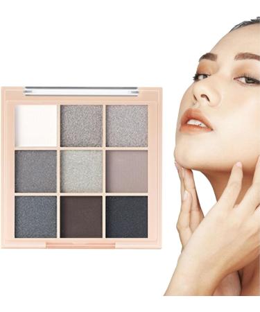 Eyeshadow Makeup Palette | 9 Color Eye Shadow Pallete - Shimmer Make Up Palette Eyeshadow Makeup Pallete for Women and Girls Aezon 7184 Eyeshadow-03 Dark Smoked Plate  - Buy Online on GoSupps.com