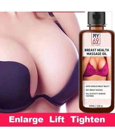 BlueQueen Natural Breast Enhancement Oil | Firming & Lifting Massage Oil | Organic Botanicals for Breast Health (3.38 fl oz - Buy Online on GoSupps.com