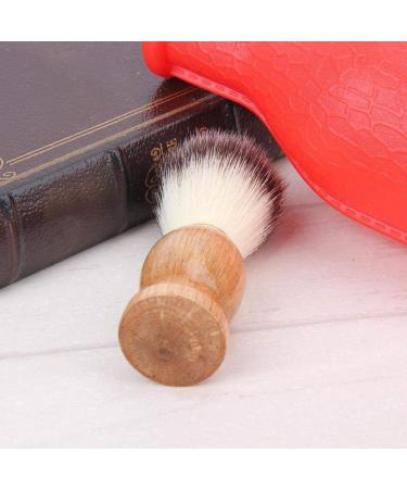 Premium Shaving Brush for Men - Nylon Hair & Wood Handle Beard Cleaning Brush | Best Shaving Accessories - Buy Online on GoSupps.com