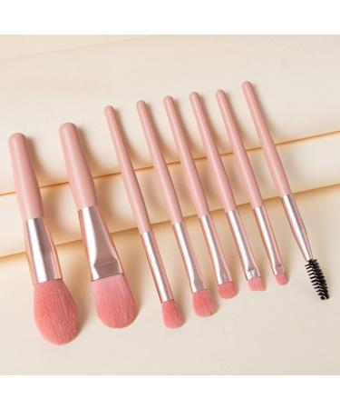 TouGod 8pcs Professional Makeup Brushes Set with Leather Bag - Portable Travel Powder Concealer Blush & Eye Brushes for Flawless Application - Buy Online on GoSupps.com