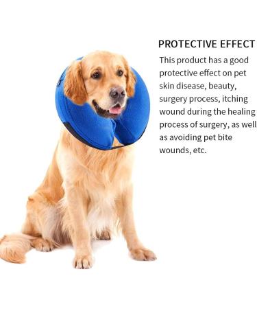 Inflatable Dog Collar - Adjustable Bowling Collar for Post-Op Recovery | Donut Collar for Small Medium Large Dogs & Cats (Size L) - Buy Online on GoSupps.com