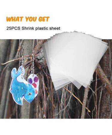 BAISDY 25Pcs Shrink Plastic Sheets for Crafts - DIY Jewelry Making Supplies 14.5x20cm - Buy Online on GoSupps.com