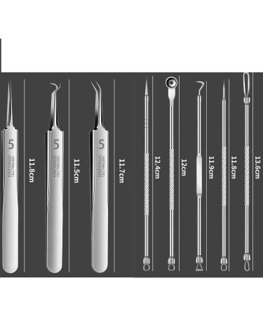 3/5/8pcs Usiveinborn Blackhead Remover Usiveinborn Tweezers Professional Facial Blackhead Remover Tweezers Professional Stainless Steel Facial Blackhead Remover Tweezers (5PCS-C) - Buy Online on GoSupps.com