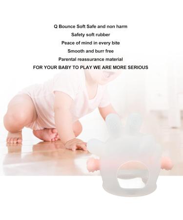 Safe Food Grade Silicone Teething Soother Toy for Baby Relief - Transparent Pink - Buy Online on GoSupps.com