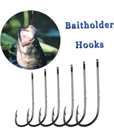 Buy 100PC Fishing Bait with Barbs & 2 Bait Holders - Durable Hard Steel Long Shaft Hooks Jig-Fishing 4/0 - International Shipping Available - Buy Online on GoSupps.com