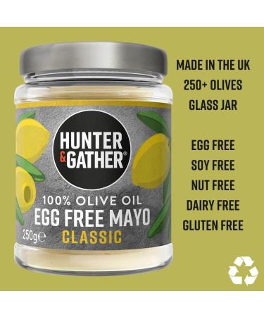 Hunter & Gather Classic Mayo 100% Olive Oil Egg Free 250g - Seed Oil Free Keto Friendly & Vegan - No Added Sugar Gluten Free & Soy Free - Buy Online on GoSupps.com