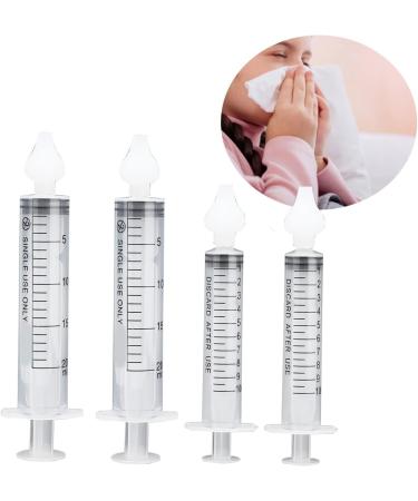 Junlucki 4 Pcs Baby Nasal Irrigator Syringes with Silicone Suction Tip - Safe & Portable Infant Nose Cleaner for Newborns - Buy Online on GoSupps.com