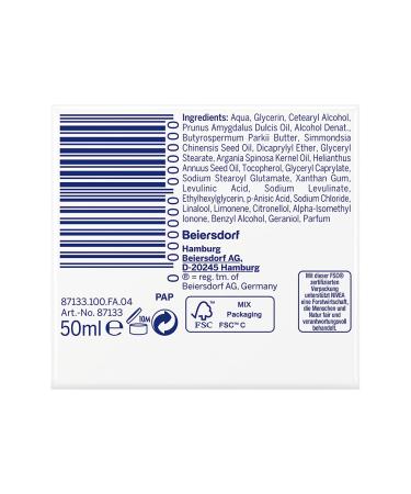 Nivea Natural Balance Night Care (50ml) - Moisture Cream with Organic Argan Oil Jojoba & Almond Oil - Nourishing Night Cream for All Skin Types (Pack of 3) - Buy Online on GoSupps.com