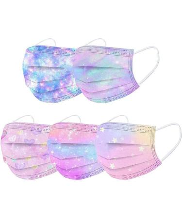 50PCS Kids Disposable Childrens Cartoon Colors Printing 3Ply Protective Breathable Comfortable Anti Dust Face Bandanas(B-001 - Buy Online on GoSupps.com