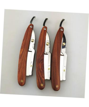 Beaupretty Men's Razor Set - 2pcs Safe Manual Metal Razors with Bamboo Wooden Handle | Mahogany Design for Smooth Shaving - Buy Online on GoSupps.com