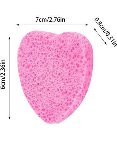 Heart Shaped Face Sponge Cosmetic Spa Sponges Made of Wood Pulp 50 Pieces Facial Cleansing Sponge Compressed Makeup Remover Sponge Facial Cleansing Facial Cleansing Pad Heart Shape Pink - Buy Online on GoSupps.com