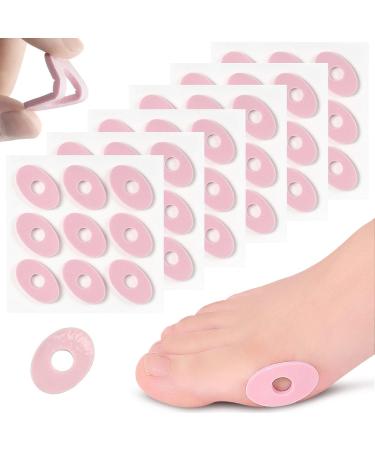 54 Pcs Callus Cushions Pads Soft Latex Foam Self-Adhesive Callus Pads Corn Pads for Feet Bunion Plasters Anti Corn Removal Friction Reduce Foot and Heel Pain