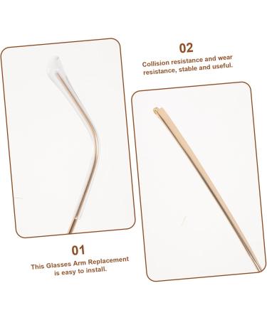 Oatipho 2ST Glasses Repair Legs - Alloy Metal Replacement Arms & Accessories for Sunglasses - Universal Glasses Repair Set 13.8x4.5cm - Buy Online on GoSupps.com