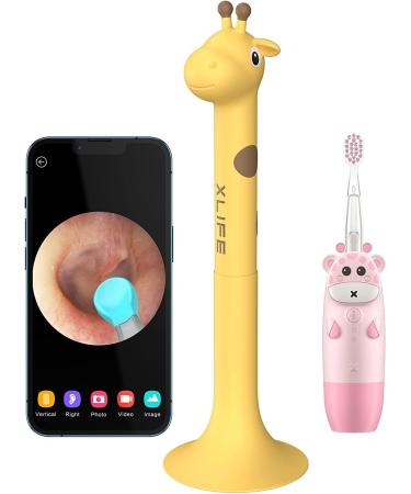 Buy Xlife Electric Toothbrush for Kids | IPX7 Water Resistant | Smart Timer & Ear Wax Removal Tool - Yellow - Buy Online on GoSupps.com