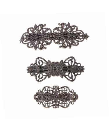 Beaupretty Women Hair Clip Comb banana hair crystal bobby banana ponytail hair comb clasp alligator s octopus jaw hair hair ponytail retro hair French Miss Securing Banana