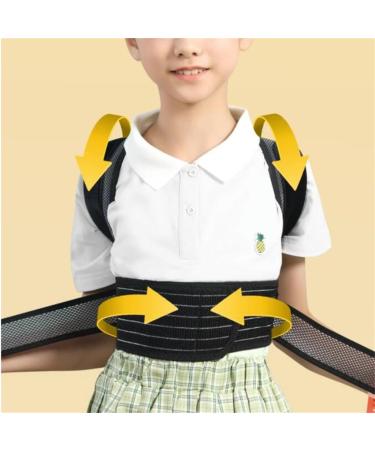 DFHBFG Student Special Back Orthotics Anti-Hunchback Artifact to Correct The Sitting Posture Correction Belt(Size:Medium) Medium D