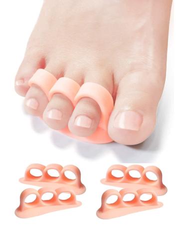 Toe Separator Silicone - Hallux Valgus Correction & Spreader - 2 Pairs for Comfortable Relief - Buy Online on GoSupps.com