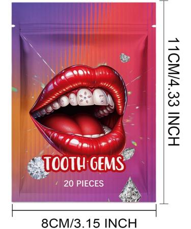 Crystal Stickers for Teeth - Gemstone Rhinestone Stickers for Teeth - Multifunctional Teeth Supplies Decorative Daily Teeth Decor for Shopping Dating - Buy Online on GoSupps.com