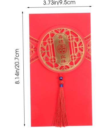 LALAFINA 12 Pcs Wedding Red Envelope Red Gifts Cash Envelopes Rabbit Red Envelopes 2023 Wedding Red Packet Red Money Bags Wedding Favors Chinese Money Envelopes Paper Bride Card Dedicated - Buy Online on GoSupps.com