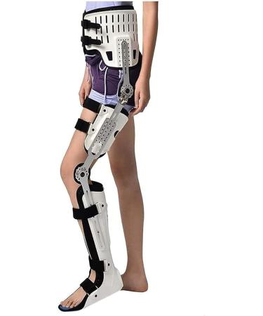 Adjustable Hip Joint Fixation Bracket Adjustable Knee Support Hip Knee Ankle Foot Orthosis Leg Fracture Lower Limb Paralysis Hip Walking Fixed with Walking Boots for Groin Strain Thigh Hamstring 22 Left