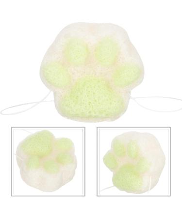 Kisangel Baby Facial Foam Loofah Sponge - Cat Paw Bath Sponge for Toddlers | Gentle Cleansing Pads & Body Powder Puff - Ideal for Bathing & Shower 4.9x4.8CM - Buy Online on GoSupps.com