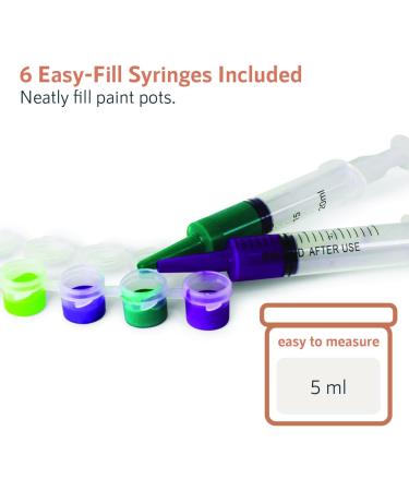 288 Empty Paint Pots & 6 Filling Syringes Set - Mini Acrylic Paint Storage Containers for Schools - 5ml/0.17oz - Buy Online on GoSupps.com