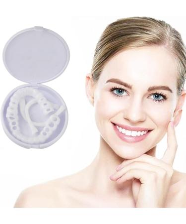 Buy Nitaiun 2-Piece Instant Veneers | Upper & Lower Snap-On Dentures for Perfect Smile - Comfortable Fake Teeth - Buy Online on GoSupps.com