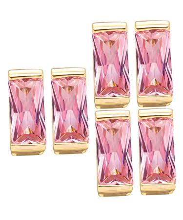 LIFKOME Hip Hop Teeth 6 Pcs Large Zircon Braces Accessories for Men Bbq European and American Man Rhinestones Metal Teeth