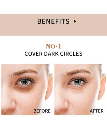  Berriphonia Concealer Full CoverageMatte | Waterproof Corrective Cream Full CoverageMoisturizing Water-Resistant Lubrication Full CoverageFor A Variety Of Tones - Buy Online on GoSupps.com