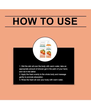  XINRAN Persimmon Shower Gel against body odor. Natural deodorant soap against foot odor for the elderly. Persimmon liquid soap against foot odor underarm odor etc. - Buy Online on GoSupps.com
