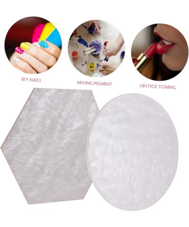  POPETPOP POPETPOP Nail Art Palette Set 2 Pieces Resin Display Tray For Nail Polish And Pigment Mix - Buy Online on GoSupps.com