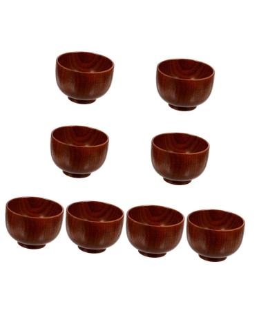 Frcolor container 8th razor cleaning bowl salad bowl wooden shaving soap mug razor foam travel razor soy saucen dish